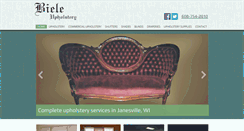 Desktop Screenshot of bieleupholsteryjanesville.com