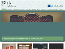 Tablet Screenshot of bieleupholsteryjanesville.com